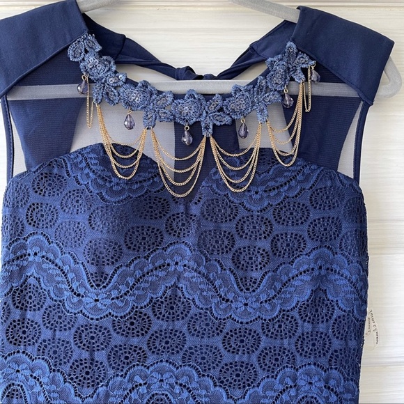 Beautiful Blu Lace Dress.Maxi Formal Dress - Picture 2 of 5